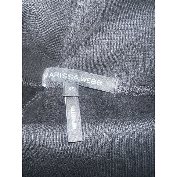 Marissa Webb So Relaxed Off The Shoulder Black Sweater Size XS Slouchy Arm - Picture 12 of 13